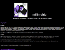 Tablet Screenshot of millimetric.com